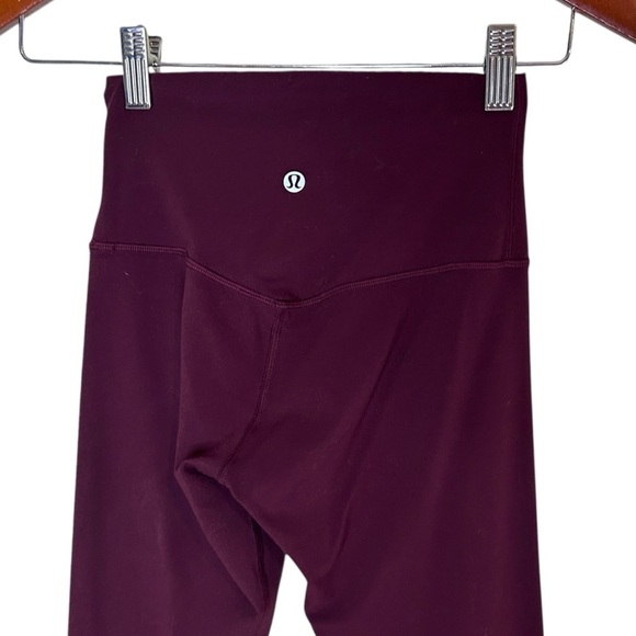 Lululemon Align Crop *21" Garnet- High Rise Cropped Leggings- Size 2 - Picture 11 of 14